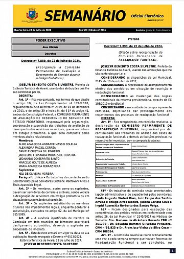 Semanário Oficial - Ed. 2061