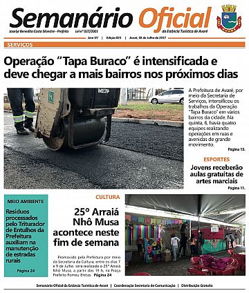 Semanário Oficial - Ed. 825