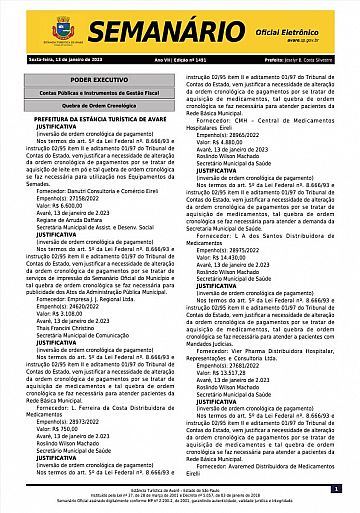 Semanário Oficial - Ed. 1491