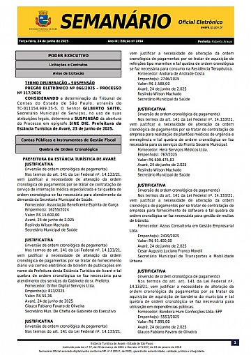 Semanário Oficial - Ed. 2454