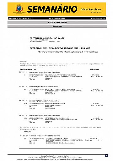 Semanário Oficial - Ed. 2290